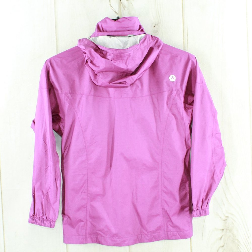 Marmot Purple Full Zip Lightweight Windbreaker Rain Hooded Jacket Size M - Picture 7 of 7